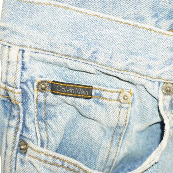 Vintage Calvin Klein CK Jeans Light Wash Cutoff Shorts Y2K Denim 90s USA - Picture 4 of 15